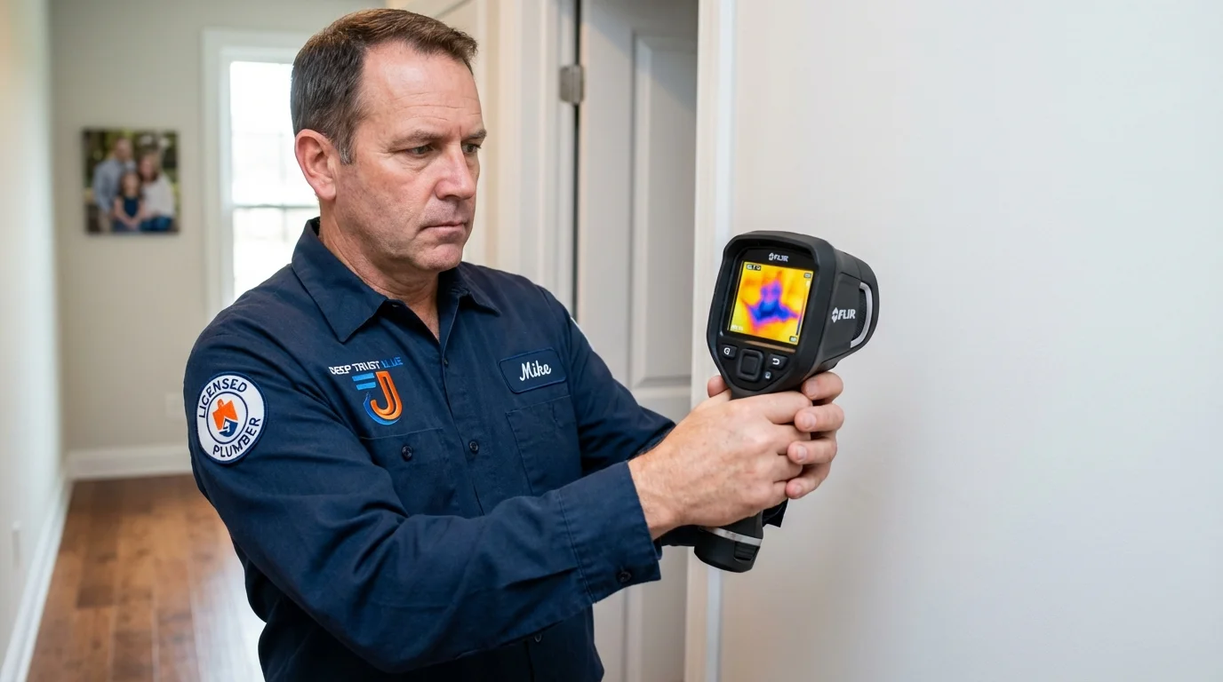 Thermal imaging leak detection by Johns Plumbing LLC in Tahoka